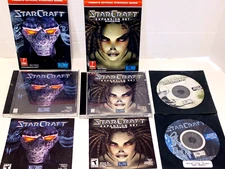Starcraft Lot 8 Pieces As Shown Expansion Pack Strategy Game Guides Brood War