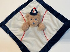 Modern Baby Lovey Security Blanket Teddy Bear Baseball - 13"