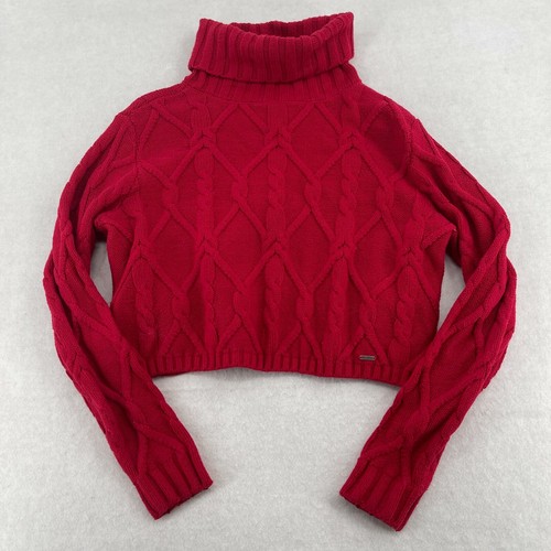 Red Turtleneck Womens Sweater Size 