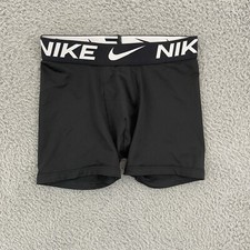 Nike Dri Fit Compression Shorts Boy's S 6-8 Black Dri-Fit Training Workout Sport