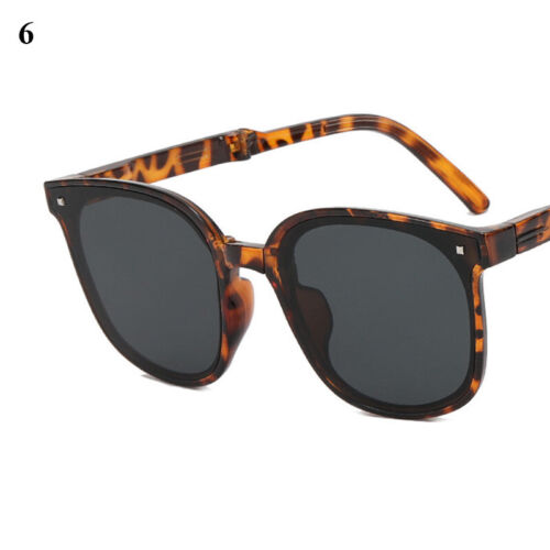 Foldable Oversized Black Flat Top Large Sunglasses Women Ladies UV400 * ♢ - Bild 18 von 25
