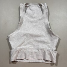Outdoor Voices Women's Slashback Crop Top Sports Bra Size XS Taupe