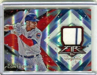 2017 Topps Fire Relics 39/50 Willson Contreras #FR-WC Chicago Cubs 