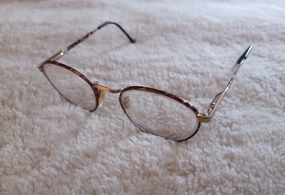 Vintage Luxottica Eyeglasses Frame Gold Tone Unisex Glasses Frame Made in Italy s-l400.jpg main image 2