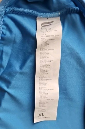 Fabletics Badeanzug Einteiler Cutout Neu mit Etikett XL UVP 69,95 $ blau - Bild 7 von 9