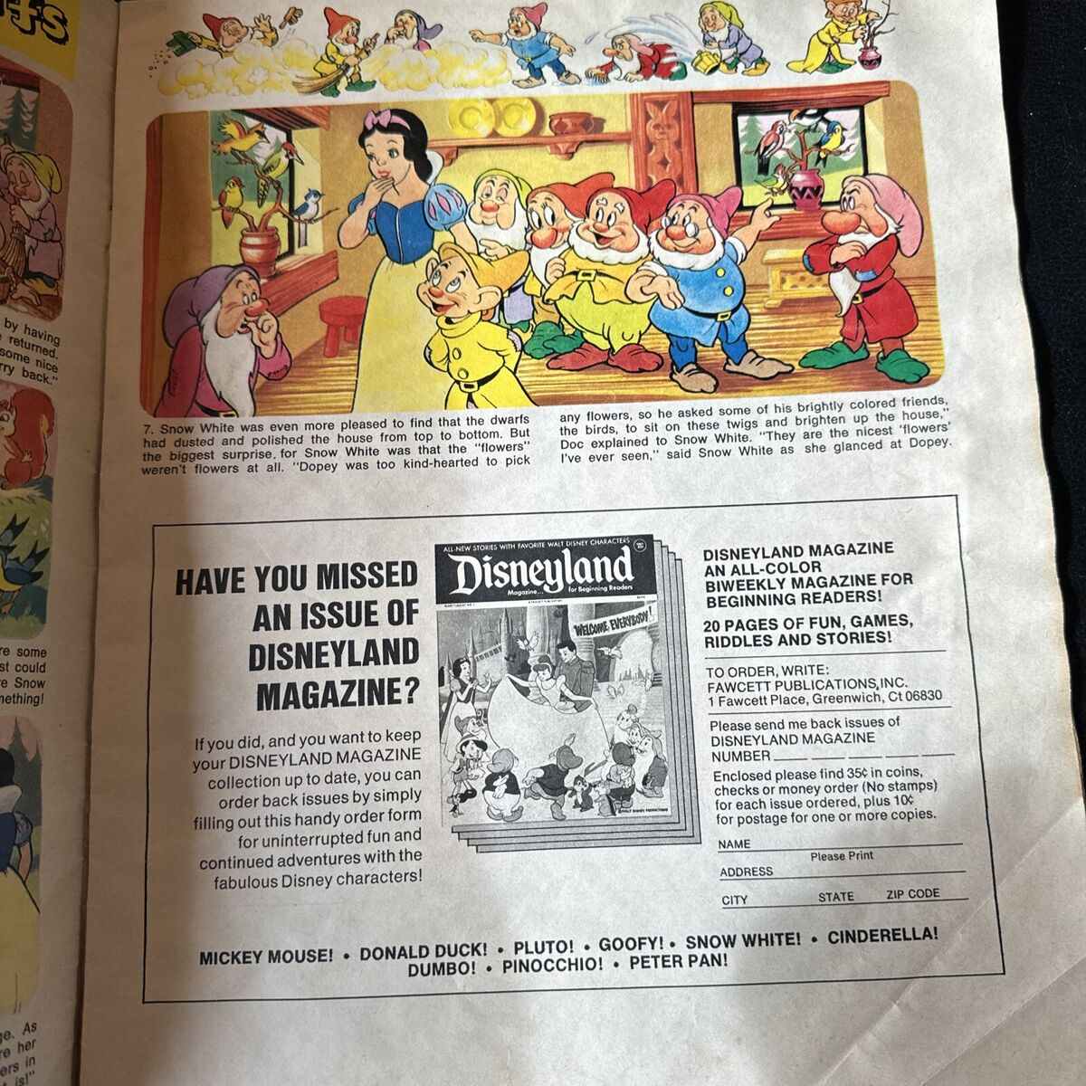 Vintage Disneyland Magazine No. 80 1973 - Alice - Dumbo Vintage Disneyland Magazine No. 80 1973 - Alice - Dumbo