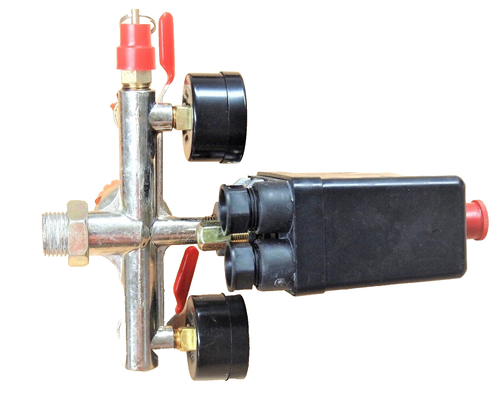 Air Compressor Pressure Switch Manifold Regulator Gauges Valves A832045 - Picture 2 of 7