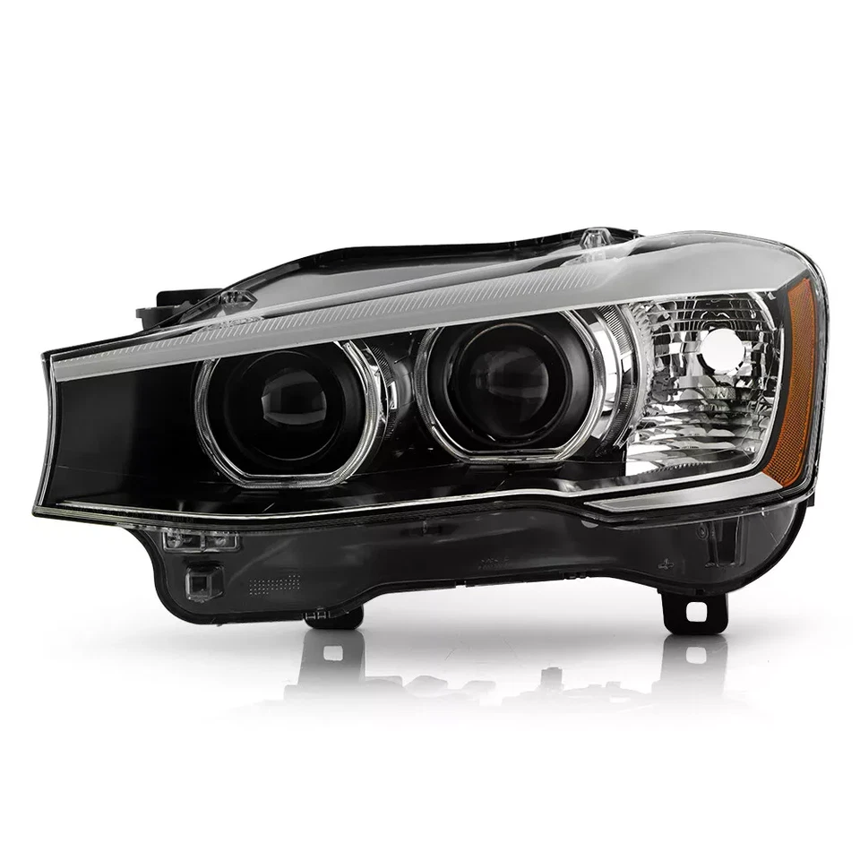 HID/Xenon Headlight For 2015-2017 BMW X3/X4 w/o AFS Left Driver Side Black Foto 2 de 4