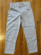 Nike Vapor Select Baseball Pants Gray Youth Boys M Medium NWT BQ6440-052