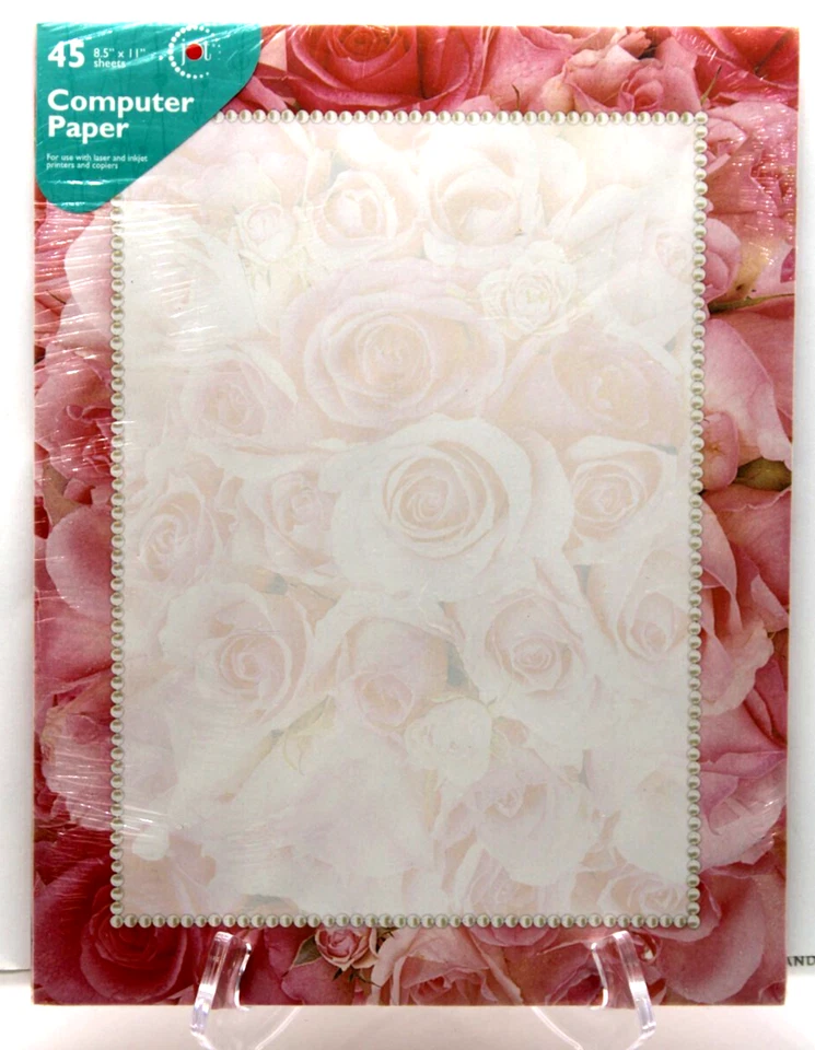 Border Computer Paper Decorative 3 pks Roses Celebration Patchwork 45 Each - Image 3 of 4
