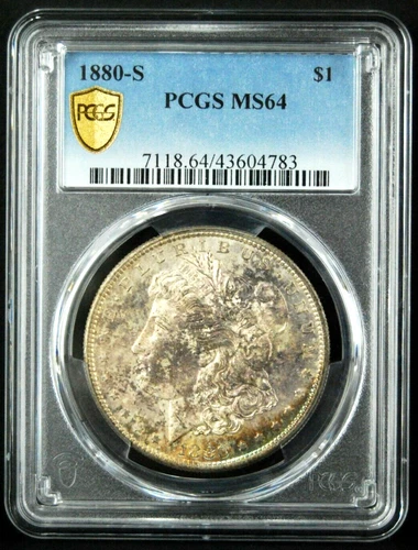1880-S $1 Morgan Silver Dollar - PCGS MS64