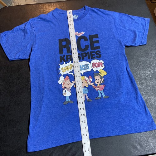 Adult Medium Rice Krispies T-Shirt Blue Snap Crackle Pop Shirt Cereal Tee Luv M - Picture 5 of 5