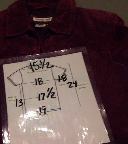 Women's Small Pink Suede Jacket - Picture 3 of 12