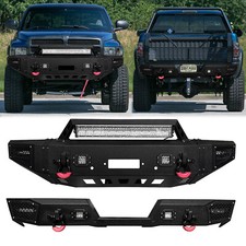 Vijay For 1994-2001 Dodge Ram 150025003500 Frontrear Bumper With Led Lights