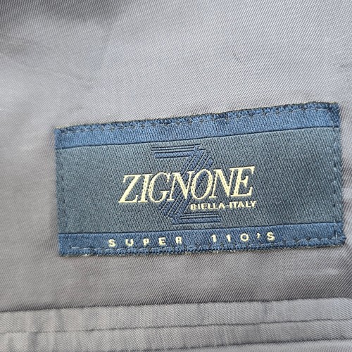 Joseph Abboud Zignone Woll Blazer Sport Mantel Super 110s Grau Herren 44S - Bild 5 von 14