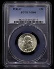 1943-D Washington Quarter PCGS MS66