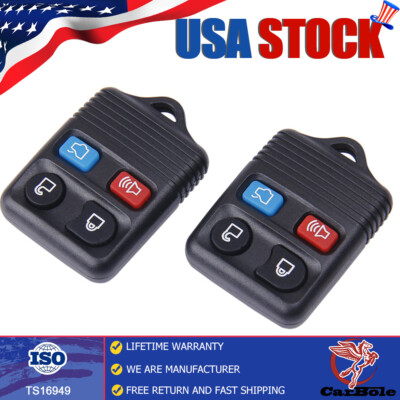 2 keylessoption keyless entry remote control car key fob replacement For Ford