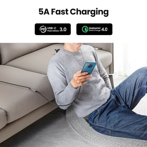 Ugreen USB C 3.1 Extension Cable 4K Video 10 Gbps Thunderbolt Data Transfer Gen2 - Picture 4 of 13