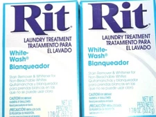Rit White-Wash Laundry Treatment 1-7/8 oz (53.2 g) Lot of 2 