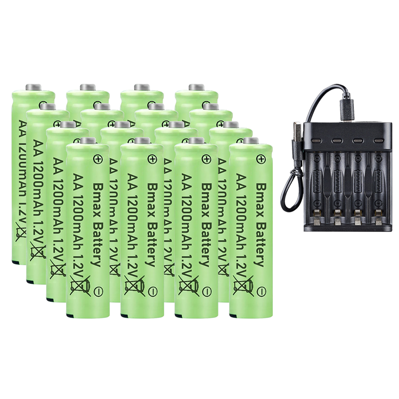 AA Rechargeable Batteries  Battery 1200mAh 1.2V Power Charger 4-24Pcs Lot-image