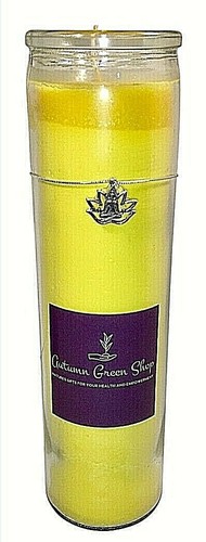 Yellow Candle~8” Unscented~Decor~Relaxation~Spiritual Guidance~Chakra~Meditation - Picture 4 of 7