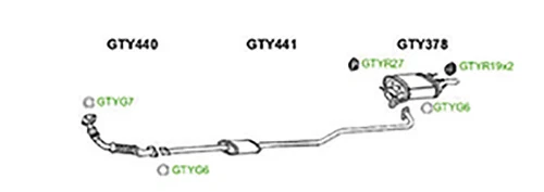 TOYOTA COROLLA Compact Liftback 2.0 D 1993-1997 Exhaust Front Pipe - Picture 4 of 6