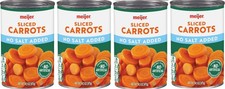 Sliced No Salt Added Canned Carrots 4 cans, 14.5 oz each can 