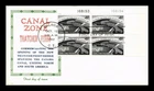 DR JIM STAMPS US COVER CANAL ZONE THATCHER FERRY BRIDGE FDC PLATE BLOCK