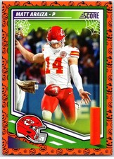 #288 Matt Araiza Kansas City Chiefs 2025 Score-A-Treat Base NFL Football Base