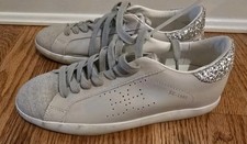 Sam Edelman Kids Sneakers Size 3M Grey/silver Sparkle