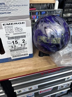 NEW - NIB 15lb Ebonite '' EMERGE '' UNDRILLED