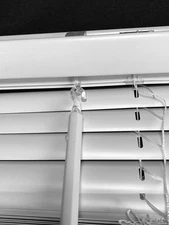 1" Vinyl Mini Blinds - White (22" × 48")