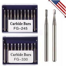 Dental Carbide Burs Tungsten Steel Bur FG  330 FG 245 for High Speed Handpiece