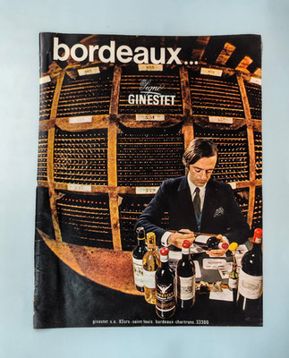 BORDEAUX GINESTET CLIPPING ADVERTISING ADVERT ADVERTISING MAGAZINE