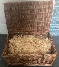 Fortnum & Mason F&M Wicker Hamper Basket With Straw 52cm x 34cm x 25cm