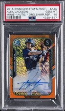 2015 BOWMAN CHROME THE FARM'S FINEST MINIS #AJA ALEX JACKSON PSA 10