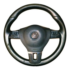 GENUINE VOLKSWAGEN PASSAT B7, MK6 GOLF COMPLETE MULTIFUNCTION STEERING WHEEL