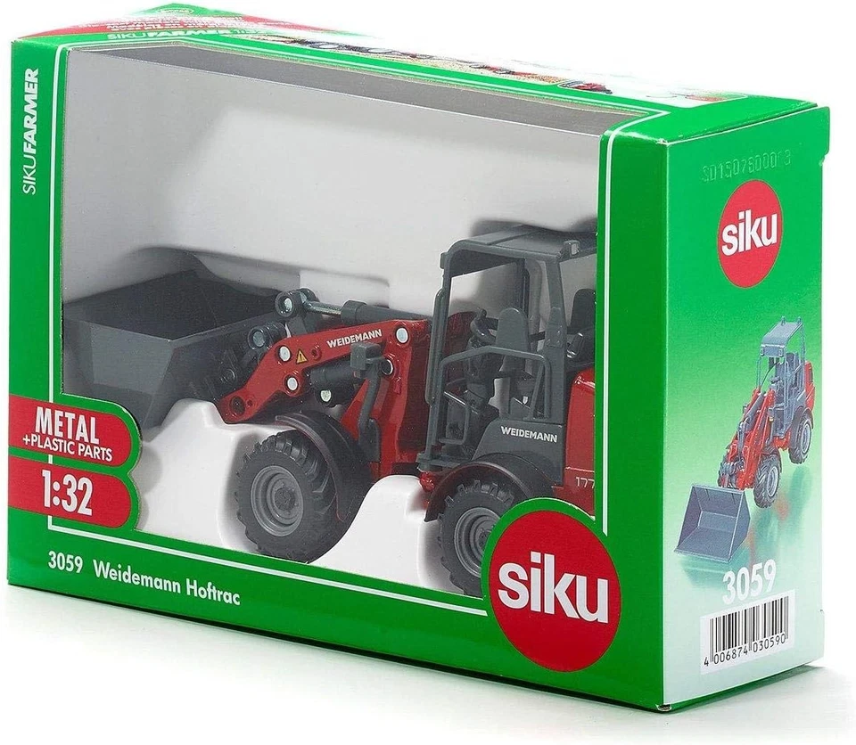 siku 3059, Weidemann Hoftrac Four-Wheel Loader, 1:32, Metal/Plastic, Red, Movabl - Image 4 of 4