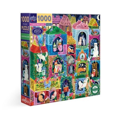 Christmas Cats 1000 Piece Jigsaw Puzzle eeBoo New