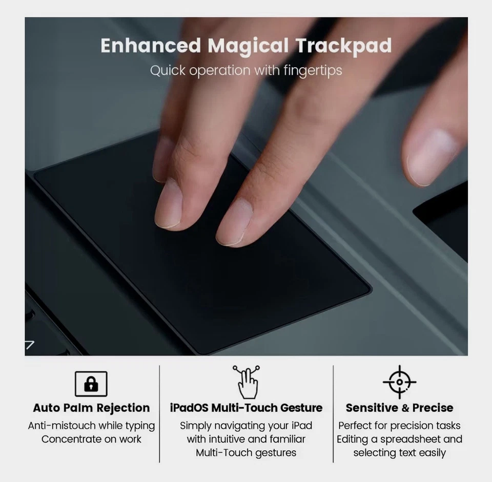 Nillkin iPad A16(第 11 代)/第 10 代保护壳带可拆卸键盘 2022 2025 — 第 4/4 张图片