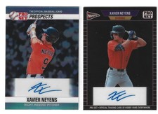 2026 Leaf Pro Set Metal Xavier Neyens Autograph Lot of 2