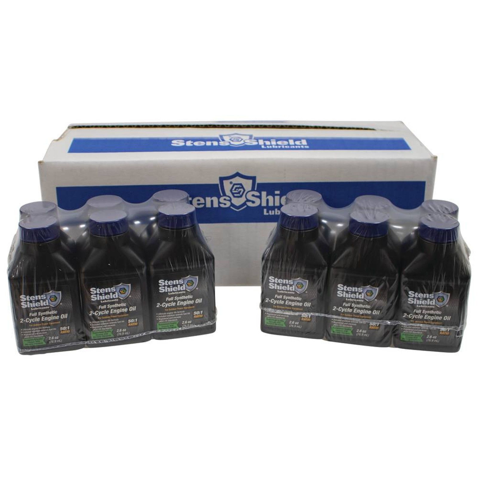 For 2-cycle, 50:1 Full Synthetic, Twenty-four 2.6 Bottles; 7