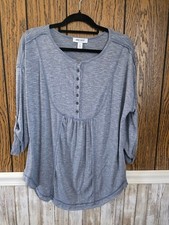 Women's Nine West Blue Tunic Top M