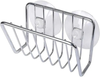 Schwammhalter für Küchenspüle, Edelstahl Saugnapf Schwamm Caddy Küche