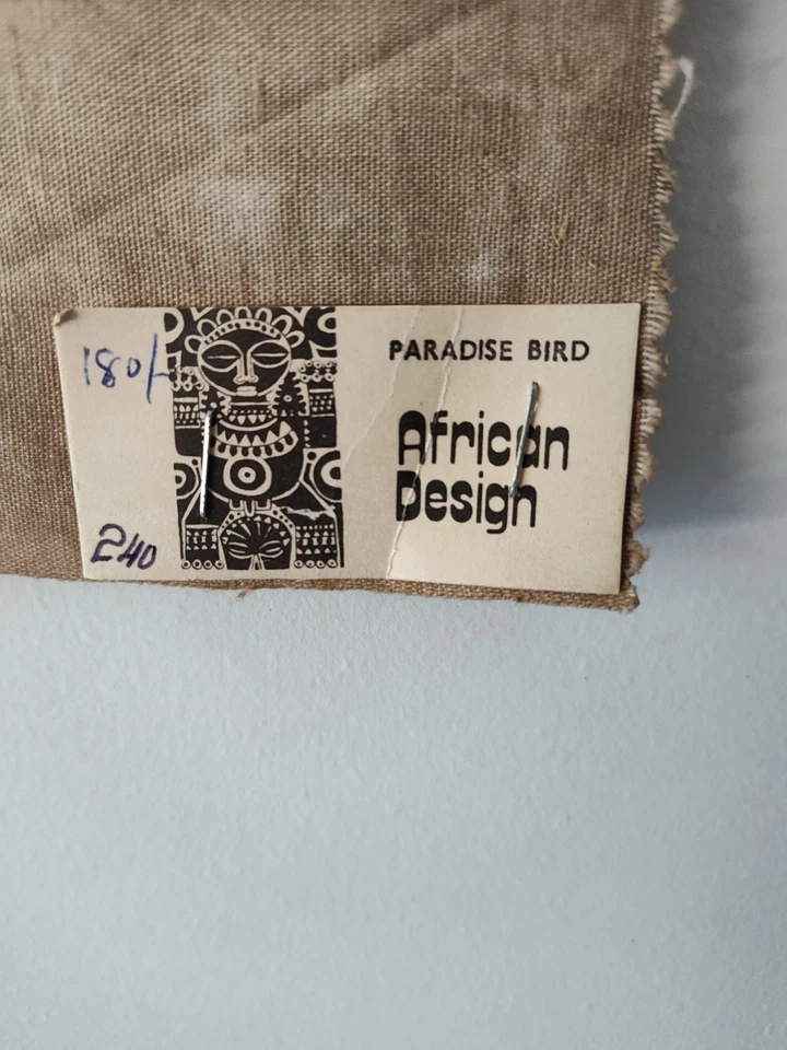 Arte Antiguo Heidi Lange Diseño África Oriental Batik - Pájaro del Paraíso #180 18"x 36" Foto 4 de 4