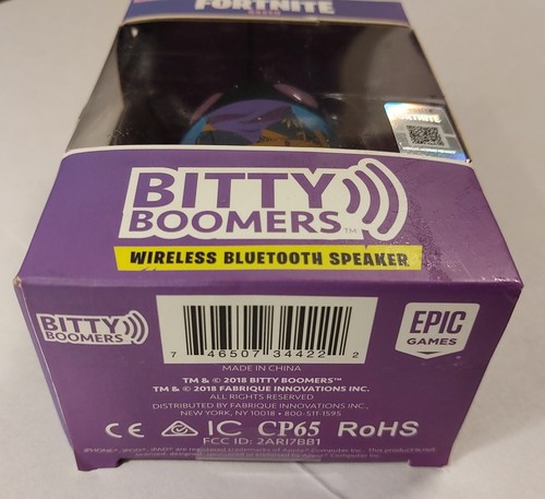 NEW Bitty Boomers Fortnite Raven Wireless Bluetooth Speaker Selfie Remote Black - Picture 3 of 7