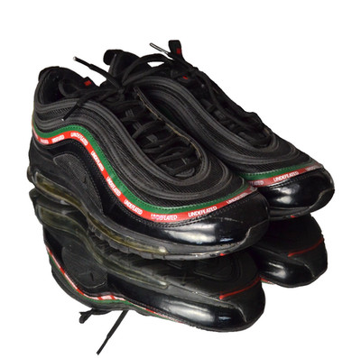 Nike x Undefeated ''Air Max 97'' Sneakers OG Black/Green/Red Size 11