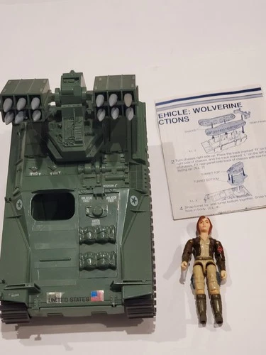 GI Joe Cobra Wolverine near complete with Cover Girl driver 1983 ARAH