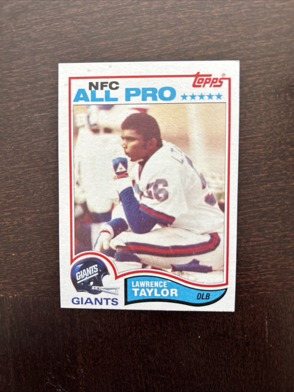 Vintage 1982 Topps-(RC)-HOF-Lawrence Taylor-Rookie-#434-NFL-NY Giants- NM-MT