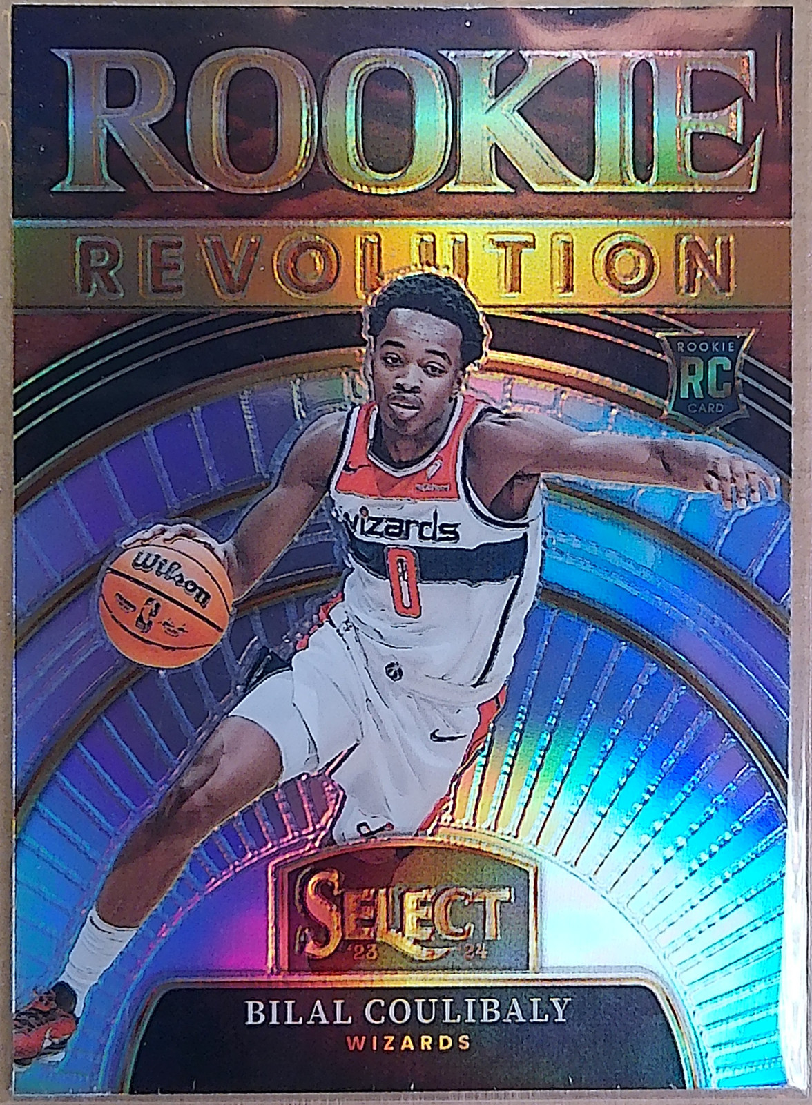 2023-24 Panini Select Rookie Revolution Silver Prizm - Wizards - Bilal Coulibaly